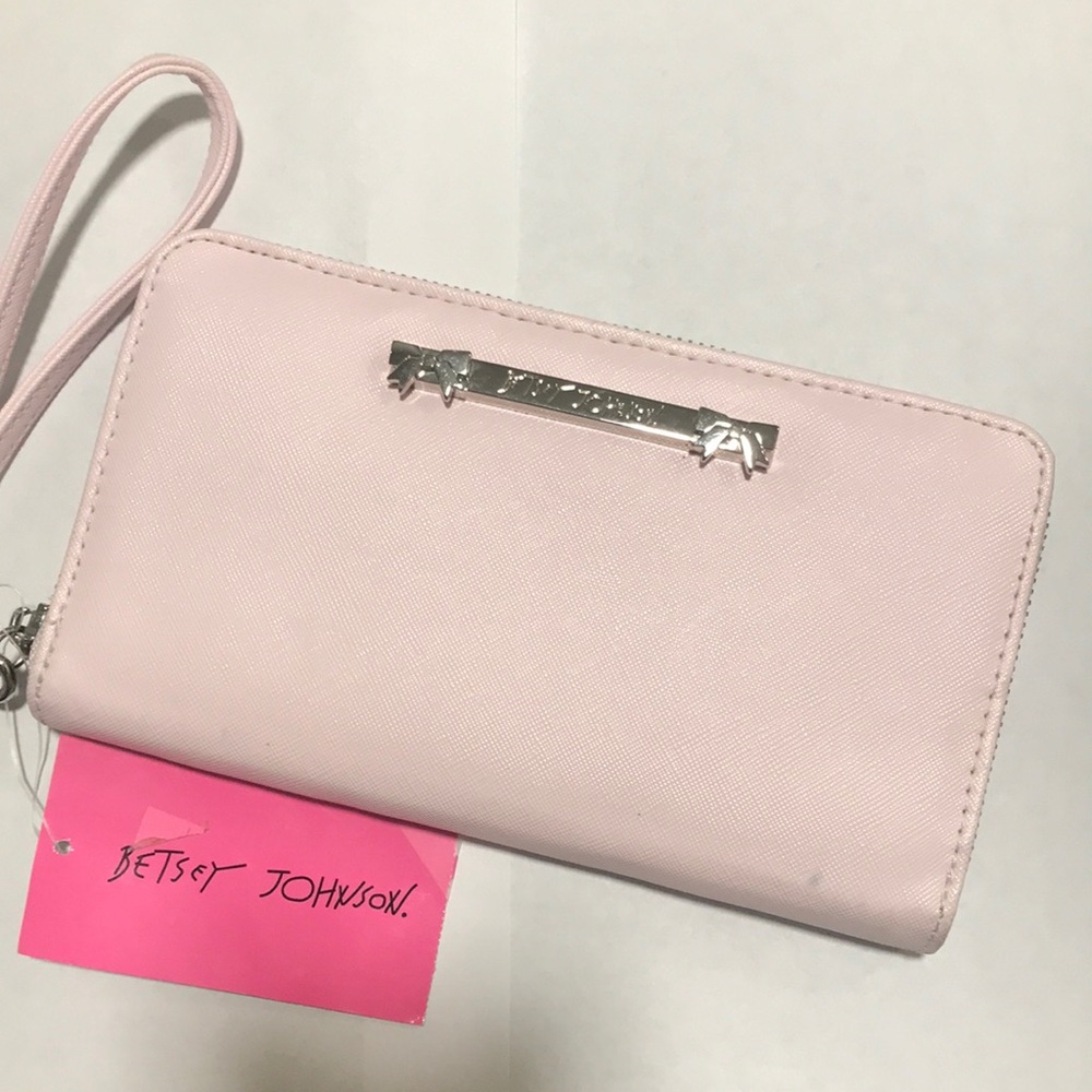 Betsey Johnson Pink Wristlet/NWTS